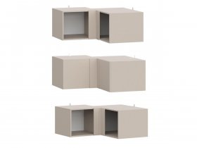Антресоль (АН50+АН75+планка) Эккервуд (меланж) в Ташаре - tashara.mebel-nsk.ru | фото