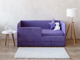 Диван-кровать Happy (сиреневый) в Ташаре - tashara.mebel-nsk.ru | фото