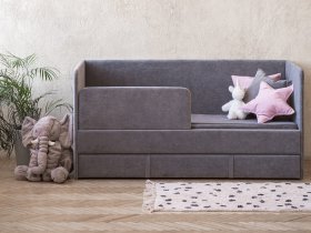 Диван-кровать Happy (темно-серый) в Ташаре - tashara.mebel-nsk.ru | фото