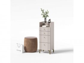 Комод 4 ящика КМ2 Одетта (дуб эндгрей/меланж) в Ташаре - tashara.mebel-nsk.ru | фото