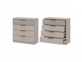 Комод 4 ящика (ЛДСП/МДФ) Эккервуд (меланж) в Ташаре - tashara.mebel-nsk.ru | фото