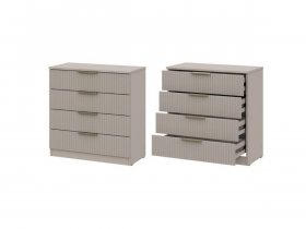 Комод 4 ящика (МДФ) Эккервуд (меланж) в Ташаре - tashara.mebel-nsk.ru | фото