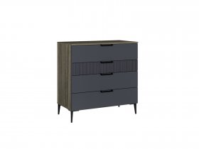 Комод 900 4ящ. Км052.0.001 Борнео (джара темная/хангва) в Ташаре - tashara.mebel-nsk.ru | фото