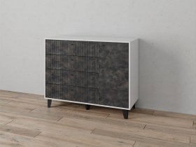 Комод «Катрин-13» (белый/мальта грей) в Ташаре - tashara.mebel-nsk.ru | фото