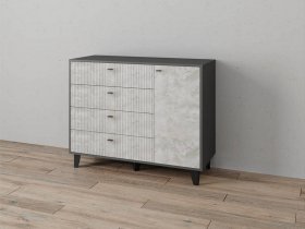 Комод «Катрин-13» (графит/мальта) в Ташаре - tashara.mebel-nsk.ru | фото