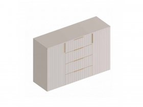 Комод с 4 ящ., 2створ. «Тефия» (тефия/софт сантьяго) в Ташаре - tashara.mebel-nsk.ru | фото