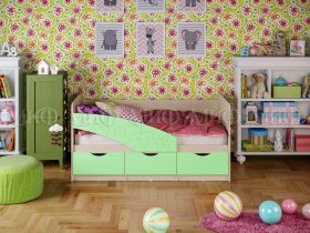 Кровать детская Бабочки 1,8 м в Ташаре - tashara.mebel-nsk.ru | фото
