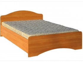 Кровать двуспальная 1,6м-1 (круглая спинка) в Ташаре - tashara.mebel-nsk.ru | фото