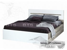Кровать двуспальная 1,6 м  Наоми КР-11 в Ташаре - tashara.mebel-nsk.ru | фото