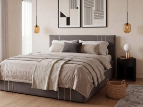 Кровать двуспальная 1,6м с подъем. мех. Леванте в Ташаре - tashara.mebel-nsk.ru | фото