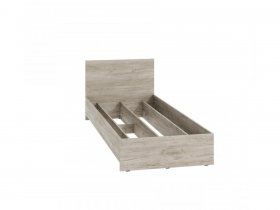 Кровать односпальная КР-080 Ронда (дуб крафт серый) в Ташаре - tashara.mebel-nsk.ru | фото