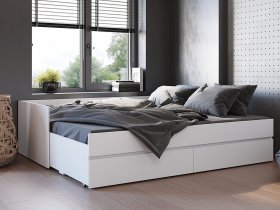 Кровать-трансформер Симпл КР-51 (белый) в Ташаре - tashara.mebel-nsk.ru | фото
