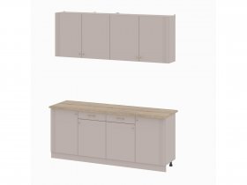 Кухонный гарнитур 2,0м Одетта (меланж/дуб сонома) в Ташаре - tashara.mebel-nsk.ru | фото