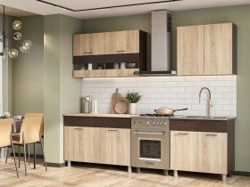 Кухонный гарнитур Босфор 2,0м (дуб сонома/венге) в Ташаре - tashara.mebel-nsk.ru | фото