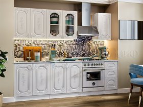 Кухонный гарнитур Лиза-2 (белый) в Ташаре - tashara.mebel-nsk.ru | фото