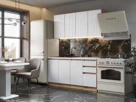 Кухонный гарнитур Ника 1,6 м (белый) в Ташаре - tashara.mebel-nsk.ru | фото