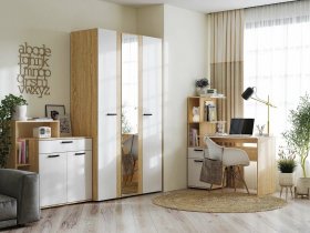 Модульная детская Санса (дуб сонома/белый) в Ташаре - tashara.mebel-nsk.ru | фото