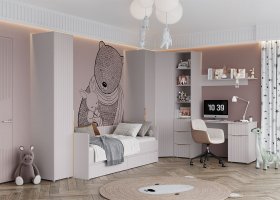 Модульная детская «Тефия» (тефия/софт сантьяго) в Ташаре - tashara.mebel-nsk.ru | фото