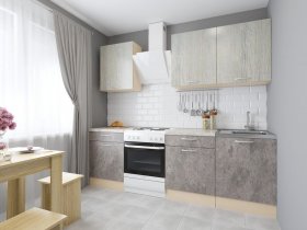Модульная кухня Йота (пикард/цемент) в Ташаре - tashara.mebel-nsk.ru | фото