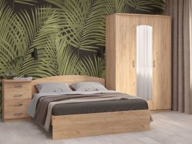 Модульная спальня Ирина (дуб крафт золотой) в Ташаре - tashara.mebel-nsk.ru | фото