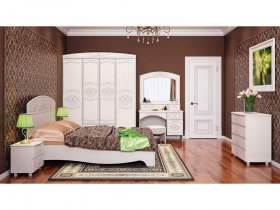 Модульная спальня Каролина в Ташаре - tashara.mebel-nsk.ru | фото