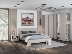 Модульная спальня Люмо (кашемир) в Ташаре - tashara.mebel-nsk.ru | фото