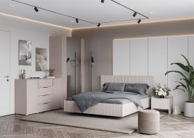 Модульная спальня «Тефия» (тефия/софт сантьяго) в Ташаре - tashara.mebel-nsk.ru | фото