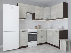 Модульная угловая кухня 1,4м*2,1м Лада (пикард) в Ташаре - tashara.mebel-nsk.ru | фото