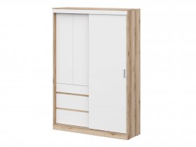 Шкаф-купе (1,5м) Брауни (дуб делано/белый) в Ташаре - tashara.mebel-nsk.ru | фото