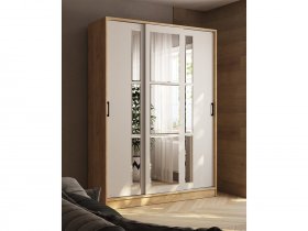 Шкаф-купе 1,6м «Стиль-2» (дуб крафт золотой/кашемир) в Ташаре - tashara.mebel-nsk.ru | фото