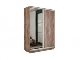 Шкаф-купе двухдверный Экспресс Хит (ЛДСП/зеркало) в Ташаре - tashara.mebel-nsk.ru | фото