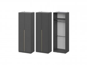Шкаф ШК-75 Эккервуд (графит) в Ташаре - tashara.mebel-nsk.ru | фото