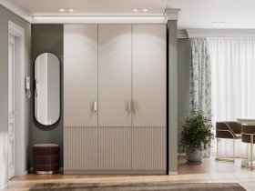 Шкаф трехстворчатый Эккервуд (Нью) (меланж) в Ташаре - tashara.mebel-nsk.ru | фото
