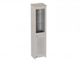 Шкаф-витрина однодверная Валенсия (гостиная) в Ташаре - tashara.mebel-nsk.ru | фото