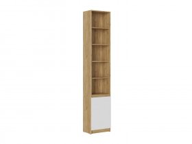 Стеллаж Бостон СЖ-001 (дуб крафт золотой/белый глянец) в Ташаре - tashara.mebel-nsk.ru | фото