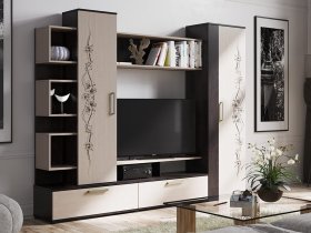 Стенка «Дакота» (венге/дуб молочный) в Ташаре - tashara.mebel-nsk.ru | фото