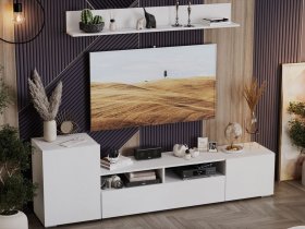 Стенка «Сильвия» (белый ясень) в Ташаре - tashara.mebel-nsk.ru | фото