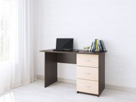 Стол письменный Сити-1 (венге/дуб молочный) в Ташаре - tashara.mebel-nsk.ru | фото