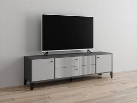Тумба под ТВ Парус-10 (графит/светло-серый) в Ташаре - tashara.mebel-nsk.ru | фото