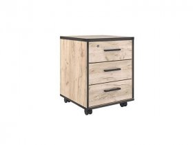 Тумба выкатная Тм069.0 Гермес лофт (дуб крафт серый) в Ташаре - tashara.mebel-nsk.ru | фото