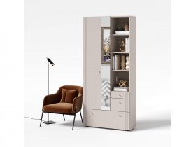 Вешалка с зеркалом ВШ1 Одетта (дуб эндгрей/меланж) в Ташаре - tashara.mebel-nsk.ru | фото